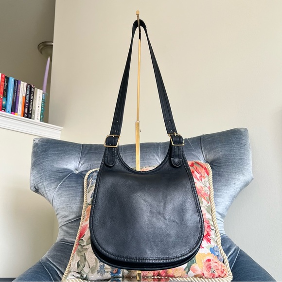 Coach Handbags - Rare Vintage Coach NYC Saddle Small 9205 in Navy